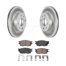 Load image into Gallery viewer, Front Coated Disc Brake Rotors Ceramic Pad Kit For 2006 Hyundai Accent Hatchback