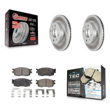 Charger l'image dans la galerie, [Front] 2006 Hyundai Accent Hatchback Premium Coated Rotors &amp; Ceramic Pads Brake Kit For Max Braking