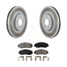 Charger l&#39;image dans la galerie, Front Coat Brake Rotor Ceramic Pad Kit For 04-05 Acura TL Automatic transmission