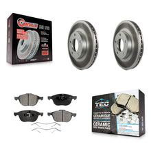 Charger l'image dans la galerie, Front Coated Disc Brake Rotors And Ceramic Pads Kit For Mazda 3 Sport