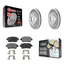 Charger l'image dans la galerie, [Front] 2004-2009 Toyota Prius Premium Coated Rotors &amp; Ceramic Pads Brake Kit For Max Braking
