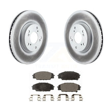 Charger l&#39;image dans la galerie, Front Coated Disc Brake Rotors And Ceramic Pad Kit For Honda Civic Acura RSX CSX