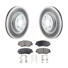 Charger l&#39;image dans la galerie, Front Coated Disc Brake Rotor And Ceramic Pad Kit For Honda Civic CR-V Acura ILX