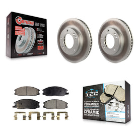 [Front] 2003-2006 Kia Sorento Premium Coated Rotors & Ceramic Pads Brake Kit For Max Braking