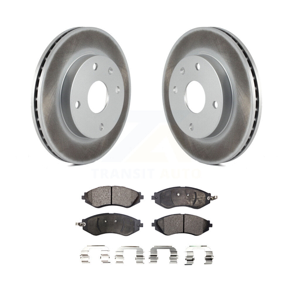 Front Coated Brake Rotor Ceramic Pad Kit For Suzuki Forenza Reno Chevrolet Optra