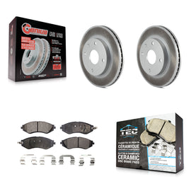 Front Coated Brake Rotor Ceramic Pad Kit For Suzuki Forenza Reno Chevrolet Optra