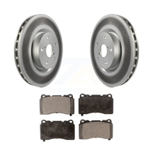 Load image into Gallery viewer, Front Coated Disc Brake Rotors And Ceramic Pads Kit For Subaru Impreza WRX STI