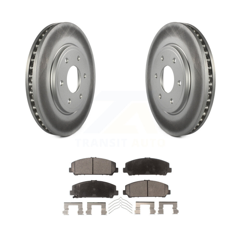 Front Coated Disc Brake Rotors And Ceramic Pads Kit For Suzuki Equator