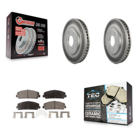 Front Coated Disc Brake Rotors And Ceramic Pads Kit For Suzuki Equator