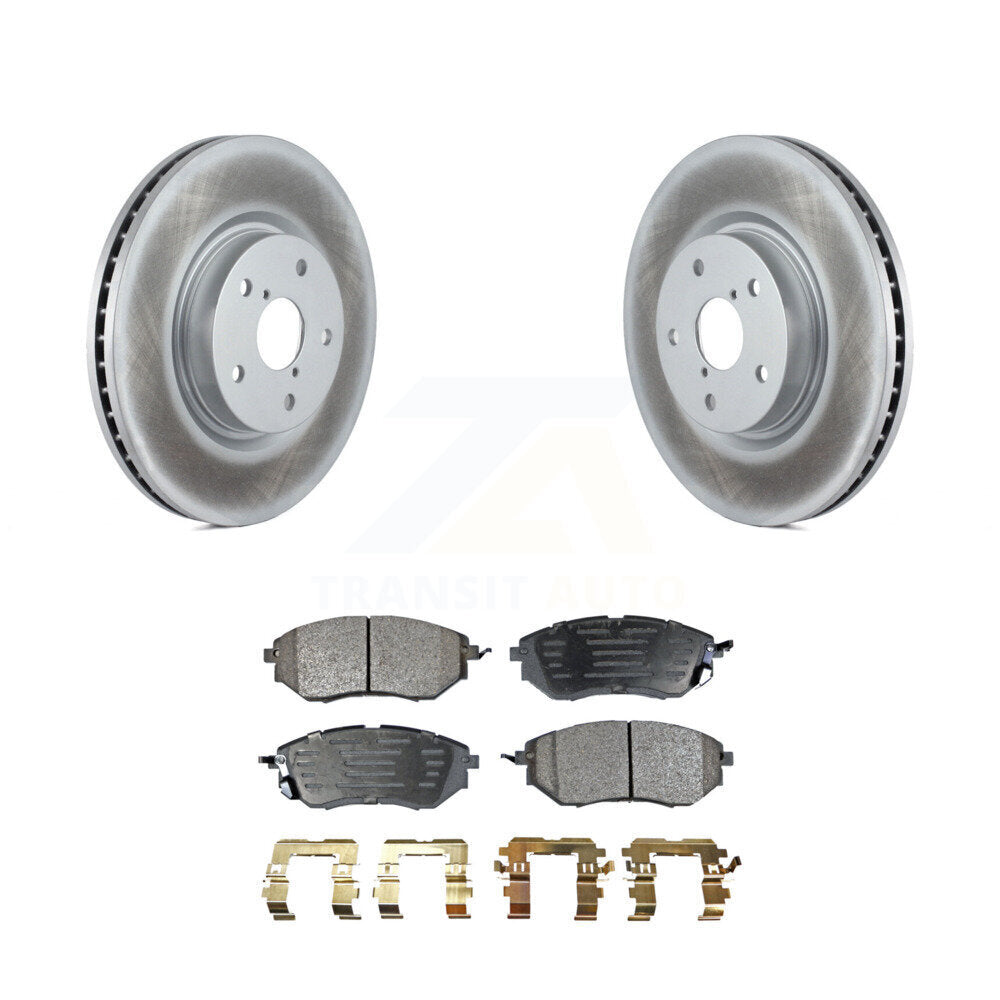 Front Coat Brake Rotors Ceramic Pad Kit For Subaru Outback Legacy WRX Tribeca B9