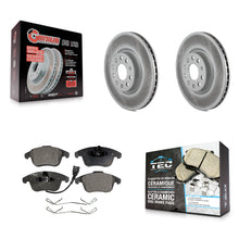 Charger l'image dans la galerie, Front Coat Disc Brake Rotor Ceramic Pad Kit For Volkswagen Passat Tiguan Audi Q3