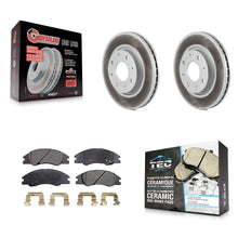 Charger l'image dans la galerie, Front Coated Disc Brake Rotors And Ceramic Pads Kit For Kia Spectra Spectra5