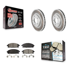 Load image into Gallery viewer, [Front] 2004-2006 Nissan X-Trail Premium Coated Rotors &amp; Ceramic Pads Brake Kit For Max Braking