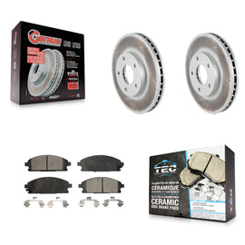 [Front] 2004-2006 Nissan X-Trail Premium Coated Rotors & Ceramic Pads Brake Kit For Max Braking