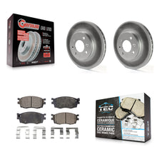 Load image into Gallery viewer, Front Coated Disc Brake Rotors &amp; Ceramic Pad Kit For Hyundai Accent Kia Rio Rio5