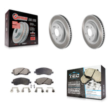 Charger l'image dans la galerie, Front Coated Disc Brake Rotors And Ceramic Pad Kit For Mitsubishi Galant Eclipse