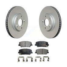 Charger l&#39;image dans la galerie, Front Coat Disc Brake Rotors Ceramic Pad Kit For Hyundai Veloster Kia Forte Koup