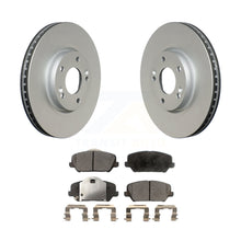 Charger l&#39;image dans la galerie, Front Coated Disc Brake Rotors And Ceramic Pads Kit For Kia Forte Forte5 Koup