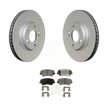 Charger l&#39;image dans la galerie, Front Coat Disc Brake Rotors Ceramic Pad Kit For Hyundai Veloster Kia Forte Koup