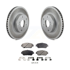 Front Coat Brake Rotor Ceramic Pad Kit For 05-15 Toyota Tacoma With 5 Lug Wheels