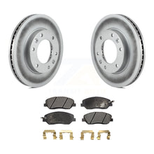 Charger l&#39;image dans la galerie, Front Coated Disc Brake Rotor &amp; Ceramic Pad Kit For Kia Sedona Hyundai Entourage