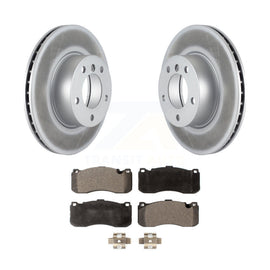 Front Coated Brake Rotors Ceramic Pad Kit For BMW 323i With 338mm Diameter Rotor