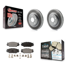 Charger l'image dans la galerie, Front Coated Disc Brake Rotors And Ceramic Pads Kit For Lexus IS250