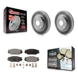 Front Coated Disc Brake Rotors And Ceramic Pads Kit For Lexus IS250