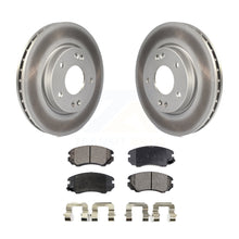 Load image into Gallery viewer, Front Coated Disc Brake Rotors And Ceramic Pads Kit For Hyundai Elantra