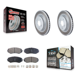 [Front] 2006-2013 Suzuki Grand Vitara Premium Coated Rotors & Ceramic Pads Brake Kit For Max Braking