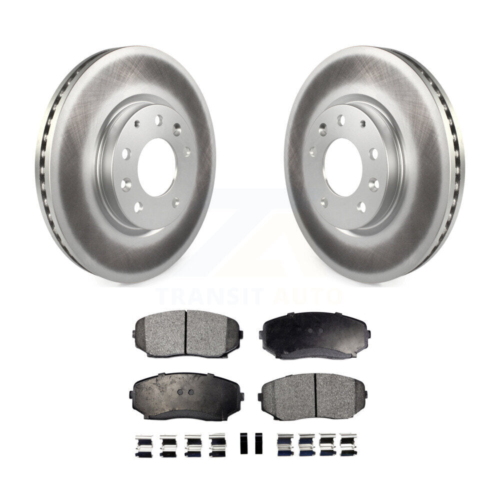 Front Coat Disc Brake Rotor Ceramic Pad Kit For Ford Edge Mazda CX-7 Lincoln MKX