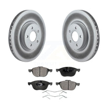 Load image into Gallery viewer, Front Coated Disc Brake Rotors And Ceramic Pads Kit For Ford Transit Connect