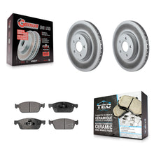 Charger l'image dans la galerie, Front Coated Brake Rotor Ceramic Pad Kit For Ford Escape Transit Connect Lincoln
