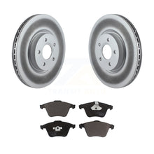 Charger l&#39;image dans la galerie, Front Coated Disc Brake Rotors And Ceramic Pads Kit For Volvo S40 C70 V50