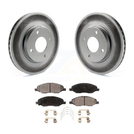 [Front] 2008 Nissan Versa 4-Wheel ABS Premium Coated Rotors & Ceramic Pads Brake Kit For Max Braking