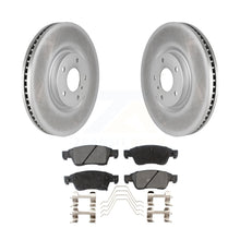 Load image into Gallery viewer, Front Coated Disc Brake Rotors And Ceramic Pads Kit For INFINITI G37 G35 Q60