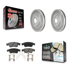 Charger l'image dans la galerie, Front Coated Disc Brake Rotors And Ceramic Pads Kit For INFINITI G37 G35 Q60