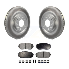 [Front] 2007-2015 Mazda CX-9 Premium Coated Rotors & Ceramic Pads Brake Kit For Max Braking