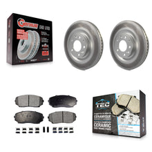 Charger l'image dans la galerie, [Front] 2007-2015 Mazda CX-9 Premium Coated Rotors &amp; Ceramic Pads Brake Kit For Max Braking