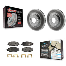 Charger l'image dans la galerie, [Front] 2007-2009 Hyundai Santa Fe Premium Coated Rotors &amp; Ceramic Pads Brake Kit For Max Braking