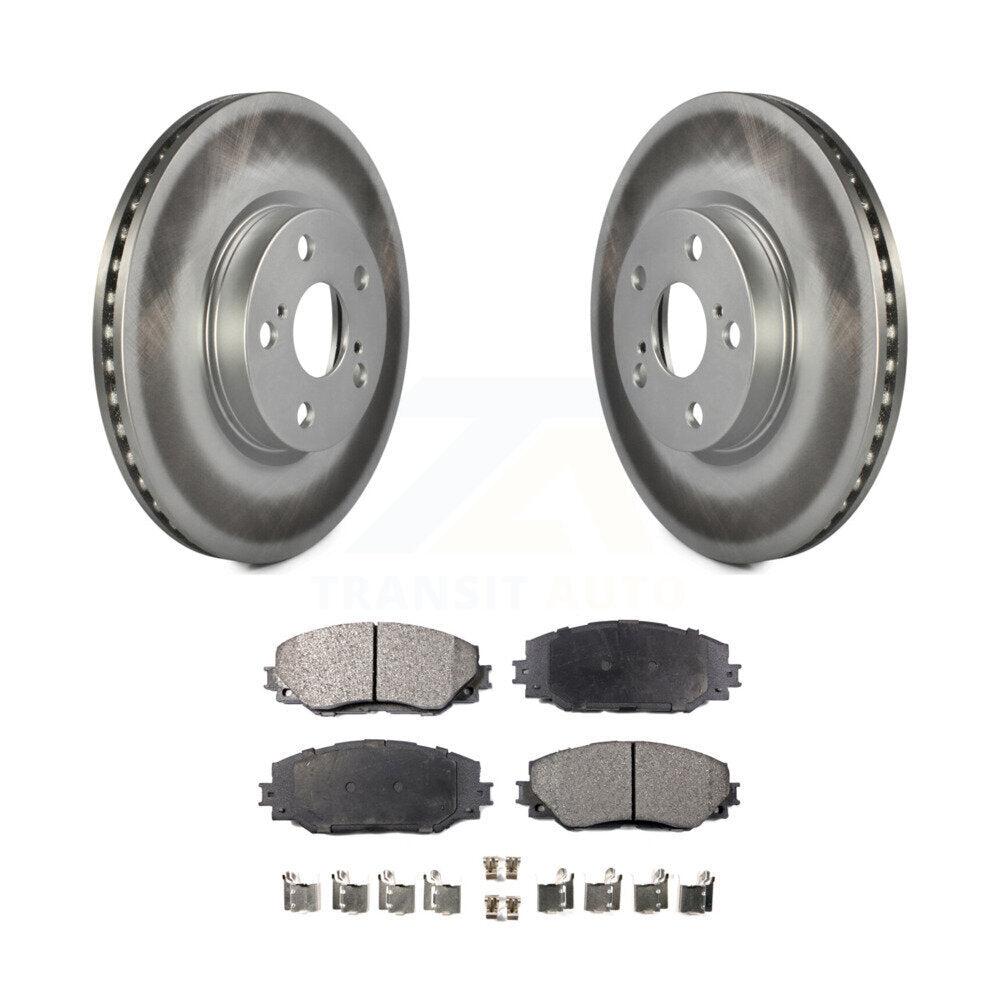 Front Coated Brake Rotor Ceramic Pad Kit For Toyota Corolla Scion xD Matrix Vibe