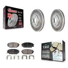 Charger l'image dans la galerie, [Front] 2007-2012 Hyundai Veracruz Premium Coated Rotors &amp; Ceramic Pads Brake Kit For Max Braking