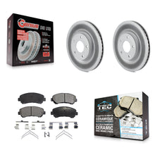 Charger l'image dans la galerie, Front Coated Disc Brake Rotors And Ceramic Pads Kit For Nissan Rogue Select