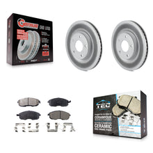 Charger l'image dans la galerie, [Front] 2007-2012 Nissan Sentra SE-R Premium Coated Rotors &amp; Ceramic Pads Brake Kit For Max Braking