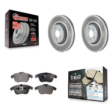 Charger l'image dans la galerie, [Front] 2008-2015 Land Rover LR2 Premium Coated Rotors &amp; Ceramic Pads Brake Kit For Max Braking