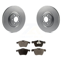 Load image into Gallery viewer, Front Coated Disc Brake Rotors And Ceramic Pads Kit For Jaguar XF XJ XKR XK