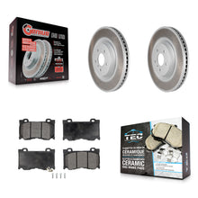 Charger l'image dans la galerie, Front Coat Brake Rotors Ceramic Pad Kit For INFINITI G37 Q50 Nissan 370Z Q60 M37