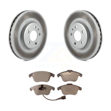 Load image into Gallery viewer, Front Coated Disc Brake Rotors And Ceramic Pads Kit For Audi A5 Quattro