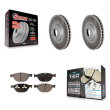 Charger l'image dans la galerie, Front Coated Disc Brake Rotors And Ceramic Pads Kit For BMW X5 X6 xDrive50i