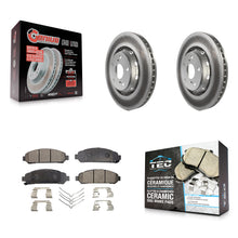 Charger l'image dans la galerie, [Front] 2009-2016 Toyota Venza Premium Coated Rotors &amp; Ceramic Pads Brake Kit For Max Braking